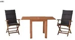 Merxx Comodoro Set 5tlg., 2 Klappsessel, 2 Auflagen, 1 Balkonausziehtisch, Eukalyptus