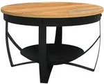 vidaXL Couchtisch &Oslash;68x43 cm Massivholz Akazie