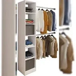 VCM Kleiderschrank Dacho III Wei&szlig; B. 40 x H. 194 x T. 40 cm