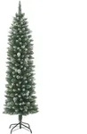 vidaXL K&uuml;nstlicher Weihnachtsbaum mit St&auml;nder Schlank 120 cm PVC