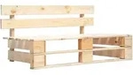 vidaXL Outdoor-Bank Paletten Holz