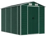 vidaXL Gartenhaus Gr&uuml;n 191 x 300 x 198 cm Verzinkter Stahl