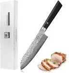 Zayiko KURO Santokumesser japanischer Damaststahl VG-10, sehr hochwertiges