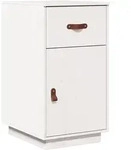 vidaXL Schreibtisch-Schrank Wei&szlig; 40x50x75 cm Massivholz Kiefer