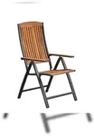 Merxx Athos Klappsessel, Aluminium/Akazienholz