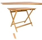 Balkontisch Akazie 80 x 60 cm Klapptisch SKARA