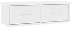 vidaXL Wand-Schubladenregal Wei&szlig; 60x26x18,5 cm Holzwerkstoff