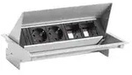 BACHMANN CONEO SET 2x Schutzkontakt 2x ABD, silberfarben