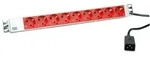 Bachmann 19"-Steckdosenleiste ALU, 9-fach, f&uuml;r USV, 3,0m, ohne Schalter