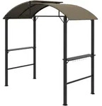 Outsunny - Grillpavillon - 1,1 x 2,3m - khaki