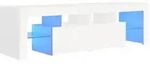 vidaXL TV-Schrank mit LED-Beleuchtung Wei&szlig; 140x36,5x40 cm
