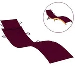 vidaXL Sonnenliegen-Auflage Weinrot 186x58x3 cm Oxford-Gewebe