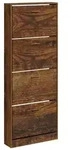 vidaXL Schuhschrank R&auml;uchereiche 59x17x150 cm Holzwerkstoff