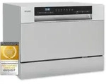 Exquisit Tischgeschirrsp&uuml;ler GSP206-030D silber | 6 Ma&szlig;gedecke | 6,5 Liter 