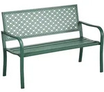 Outsunny - Gartenbank - 127L x 63B x 83H cm - dunkelgr&uuml;n