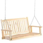 Outsunny - Gartenschaukel - 117Lx69Wx60Hcm - Naturholz