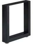 Relaxdays Tischkufen 2er Set, BxH: 40x43 cm, Metall Tischbeine Schreibtisch,