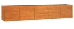 vidaXL Hochbeet Rostig 400x80x77 cm Cortenstahl