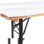 TexDeko Bierbankauflage gepolstert 220x25x4cm XL f&uuml;r Bierzeltgarnitur...