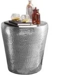 FineBuy Beistelltisch Dekotisch Metall Ablagetisch Anstelltisch Hammerschlag