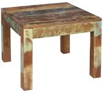 FineBuy Couchtisch KALKUTTA 60 x 47 x 60cm Beistelltisch Wohnzimmer Tisch Massiv