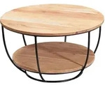 FineBuy Couchtisch 60 cm Wohnzimmertisch Holz Massiv Sofatisch Tisch Wohnzimmer