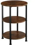 tectake Beistelltisch Colchester 40x61cm Industrial Holz Dunkel, Rustikal