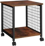 tectake Beistelltisch Gary 40x40x48cm Industrial Holz Dunkel, Rustikal
