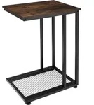 tectake Beistelltisch Eton 48x35x66cm Industrial Holz Dunkel, Rustikal