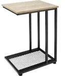 tectake Beistelltisch Eton 48x35x66cm Industrial Holz Hell, Eiche Sonoma