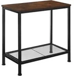 tectake Beistelltisch Filton 60x30,5x60,5cm Industrial Holz Dunkel, Rustikal