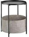 tectake Beistelltisch Canterbury 45,5x45,5x53cm Schwarz