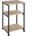 tectake Beistelltisch Memphis 34x30x59cm Industrial Holz Hell, Eiche Sonoma