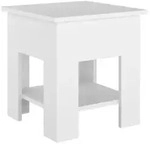 vidaXL Couchtisch Wei&szlig; 40x40x42 cm Holzwerkstoff