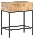 Beistelltisch 40x30x50 cm Raues Mango-Massivholz | vidaXL : Farbe - Braun