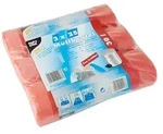 PAPSTAR 375 M&uuml;llbeutel mit Zugband, HDPE 30 l 70 cm x 55 cm rot