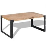 vidaXL Couchtisch Massivholz Akazie 100x60x45 cm