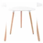 CLP K&uuml;chentisch Abenra wei&szlig;/80 cm