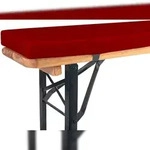 TexDeko Bierbankauflage gepolstert 220x25x4cm XL f&uuml;r Bierzeltgarnitur Bankauflage