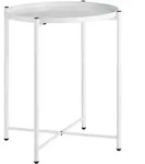 tectake Beistelltisch Chester 45,5x45,5x53cm Wei&szlig;