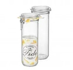 Fido Glas Lt 1,3 H 28 &Oslash; Cm 9 Mit Hermetischem Verschluss Bormioli Rocco 6er-Packung