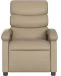 vidaXL Massagesessel Cappuccino-Braun Kunstleder