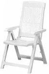 PROGARDEN Tampa Tampa Klappsessel, wei&szlig;