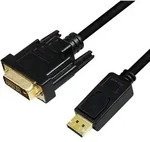 LogiLink DisplayPort auf DVI Kabel, schwarz, 2m 1 St&uuml;ck