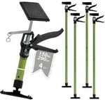Baumarktplus 4x Deckenst&uuml;tze Einhandst&uuml;tze Montagest&uuml;tze Teleskopst&uuml;tze 115-290cm