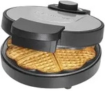 Clatronic WA 3492 Waffeleisen Antihaftbeschichtung Schwarz, Edelstahl 261681