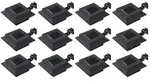 vidaXL Solar-Au&szlig;enleuchten 12 Stk. LED Rechteckig 12 cm Schwarz
