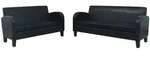 vidaXL Sofa-Set 2-tlg. Kunstleder Schwarz