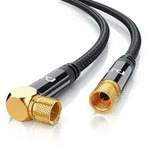 Primewire HDTV Satellitenkabel gewinkelt mit Braiding - 135Db - 75 Ohm -