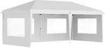 Outsunny - Faltpavillon - ca. 3 x 6 m - Oxford - Stahl - wei&szlig;